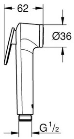 GROHE 26351000 - Duș de mână VITALIO TRIGGER SPRAY 30, crom lucios