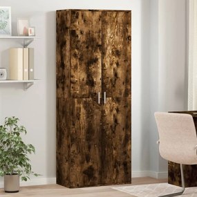 vidaXL Dulap înalt, stejar fumuriu, 70x35x180 cm, lemn prelucrat