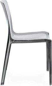 Scaun de grădină gri din plastic Adele – Bizzotto