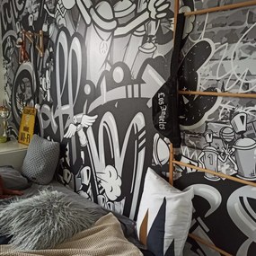 Tapet graffiti street atr gri