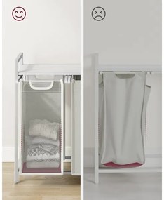 Coș pentru rufe REX, alb