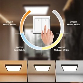 Plafonieră LED pentru baie Brilagi FRAME LED/50W/230V 3000/4000/6000K IP44 negru