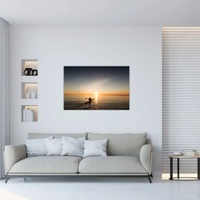 Tablou - caiac pe mare (90x60 cm)