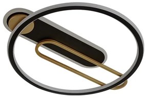 Plafonieră LED dimabilă LED/60W/230V 3000-6500K negru + telecomandă