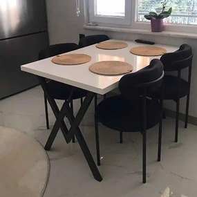 Scaun Onita, metal, negru