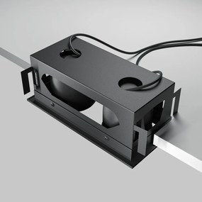 Corp incastrabil cu 2 spoturi LED directionabile Metal Modern negru
