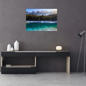 Tablou pe sticlă - Lacul Karersee (70x50 cm)