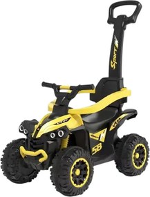 ATV pentru copii si bebe NOVOKIDS™ Little Beast, Cu melodii si lumini, Maner de impins pentru parinti detasabil, Functie trotineta fara pedale,