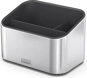 Suport pentru accesorii de spălat argintiu lucios din metal Surface – Joseph Joseph