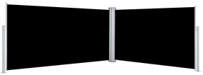 vidaXL Copertină laterală retractabilă, negru, 160x600 cm