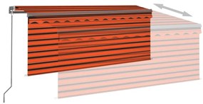 Copertina retractabila manual storLED portocaliumaro 3x2,5 m portocaliu si maro, 3 x 2.5 m