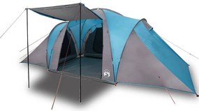 vidaXL Cort de familie cupolă, 6 persoane, albastru, impermeabil