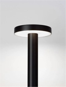 Stalp de exterior pentru terasa sau gradina, MOOD negru H-40cm