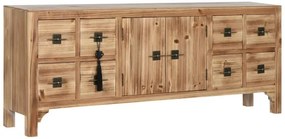 Comoda TV, natur, din lemn masiv, Boreal