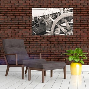 Tablou - Cârma de barcă cu vele (90x60 cm)