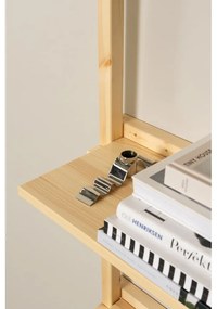 Bibliotecă de perete în culoare naturală din lemn de pin 66x127 cm Groove – Karup Design