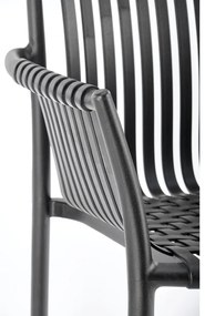 Scaun de bucaterie Lamar, negru