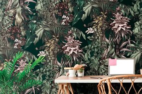 Tapet cu motivul floral elegant