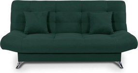 Canapea extensibila VIOLA, stofa verde - Elia 39, 192x89x48 cm