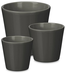 Set ghivece de flori conice Ø 14, 17, 22 cm