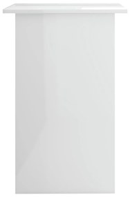 Birou, alb extralucios, 90 x 50 x 74 cm, pal