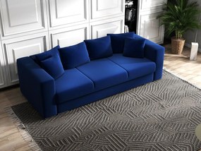 Canapea extensibilă dumonde cu ladă de depozitare si sezut confortabil din spuma high-density, Gloria Royal Blue 240x100 cm
