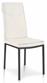 Scaun Rain, structura metalica, piele ecologica - BEJ