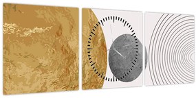 Tablou - Arcuri rustice N⁰4 (cu ceas) (90x30 cm)