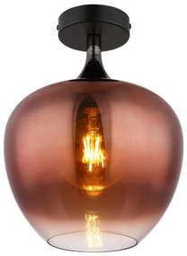 Plafonieră Globo 15548DG MAXY 1xE27/40W/230V cupru