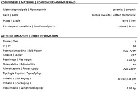 Lustra cu inaltime reglabila design retro realizata manual B-W