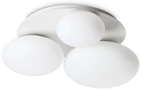 Plafoniera design modern Ninfea pl3 alba