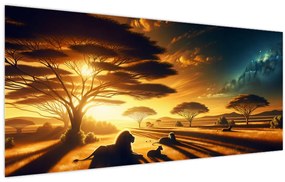 Tablou - Lei odihnindu-se (120x50 cm)