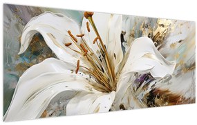 Tablou - Abstracție cu crin (120x50 cm)