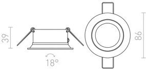 Spot încastrat SOBER 1xGU10/50W/230V alb RED-Design Rendl-R11738