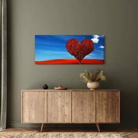 Tablou - Inimă din copac (120x50 cm)