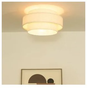 Plafonieră BOHO 1xE27/60W/230V Ø 40 cm albă