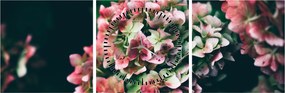 Tablou - Hortensie (cu ceas) (90x30 cm)