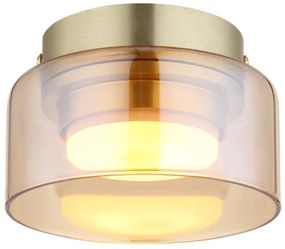 Plafonieră LED Globo 16055DG HIGGINS 1xGX53/6W/230V d. 13 cm maro