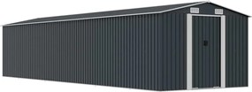 vidaXL Șopron de grădină, antracit, 257x990x181 cm, oțel galvanizat