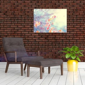 Tablou - Frunze în gheață (70x50 cm)