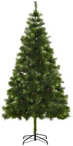 HomCom Albero di Natale Artificiale Foltissimo 210cm con 505 Rami Verdi