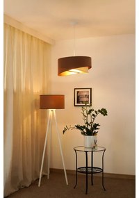 Lustră LED pe cablu Brilagi LYRA 1xE27/15W/230V maro/crem/auriu