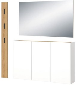 Set pentru hol alb/în culoare naturală cu aspect de lemn de stejar Libbiano – Germania