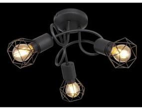 Lustră LED aplicată XARA 3xE14/6W/230V neagră Globo