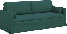 vidaXL Canapea Verde închis 198 x 78 x 80 cm țesătură