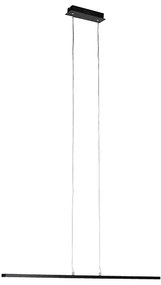 Lampă modernă suspendată neagră 90 cm cu LED inclus - Banda