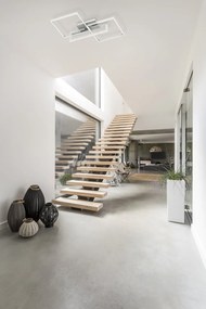 Plafoniera LED dimabila design geometric MURAL neagra