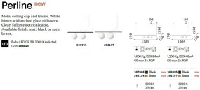 Lustra / Pendul design modern Perline sp2 negru