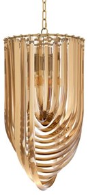 Candelabru design LUX Murano 35cm, champagne 111905 HZ