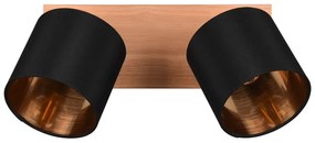 Spot negru/în culoare naturală ø 12 cm Tommy – Trio